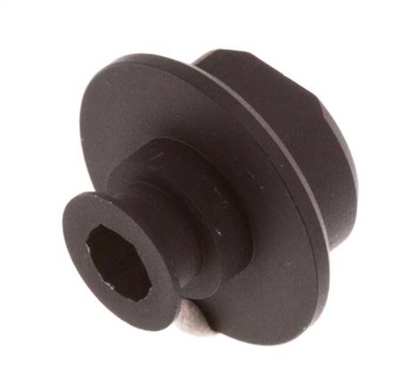 G 1/8'' Female Aluminum Vacuum Zuignap Fitting DN 5.2 SW 5