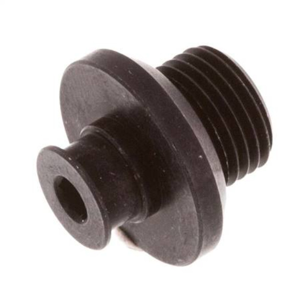 M5-G 1/8'' Binnendraad/buitendraad Aluminum Vacuum Zuignap Fitting DN 3.1 SW 3