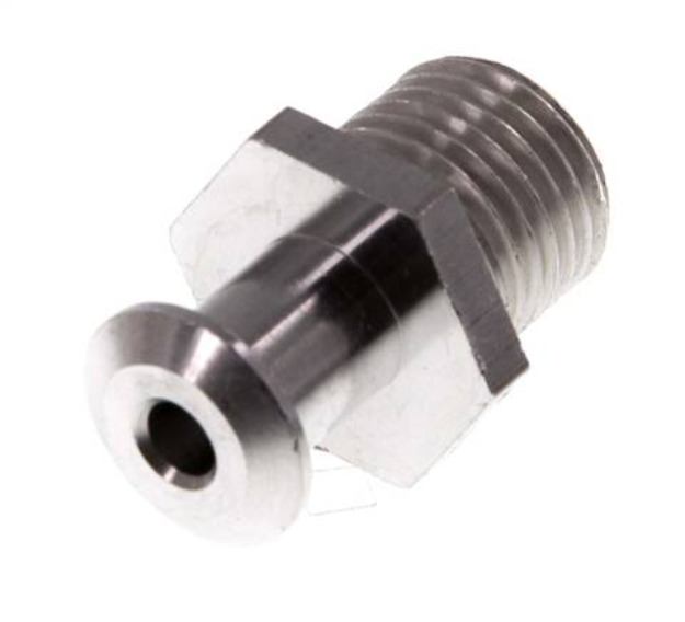 G Embout mâle 1/4'' en aluminium pour ventouse DN 4 SW 17