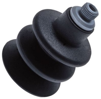 14mm Bellows NBR Black Vacuum Suction Cup G 1/8 inch Female Stroke 10mm