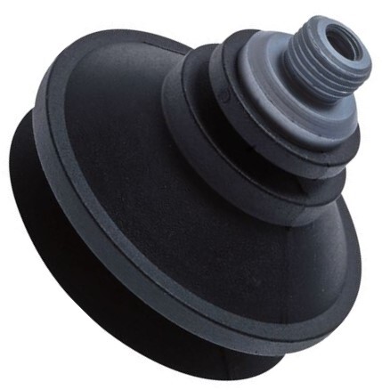 52mm Bellows CR Black Vacuum Suction Cup G 1/8 inch Stroke 12mm