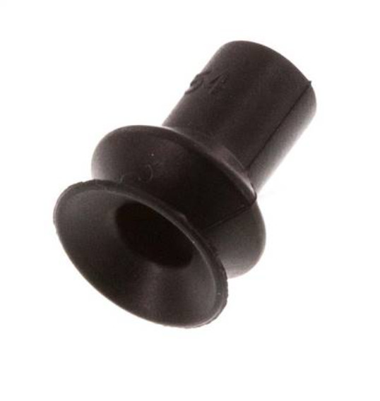 11mm Bellows CR Black Vacuum Suction Cup Stroke 4.5mm