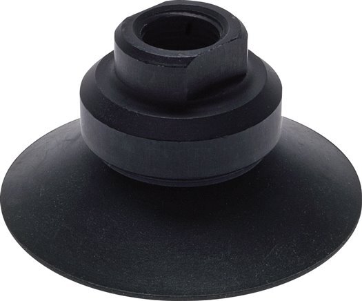 22 Mm Plano CR Negro Ventosa De Vacío M5 O G 1/8 Pulgada Femenino/Masculino Carrera 0,5 Mm Filtro De Succión Y Costillas De Soporte