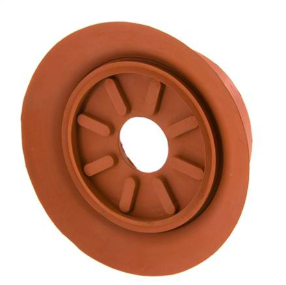 100mm Flat SBR Reddish brown Vacuum Suction Cup G 1/4 inch Female Stroke 6mm Thin Lips