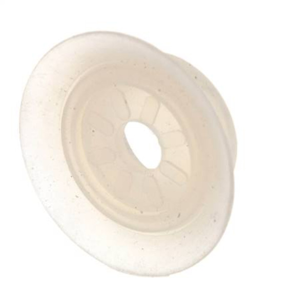 Ventosa Plana Silicona Transparente 40mm G 1/8 pulgadas Hembra Recorrido 3mm con Labios finos