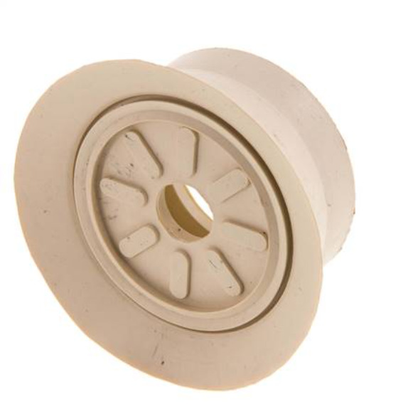 70mm Flat NR Beige Vacuum Suction Cup G 1/4 inch Female Stroke 6mm Thin Lips