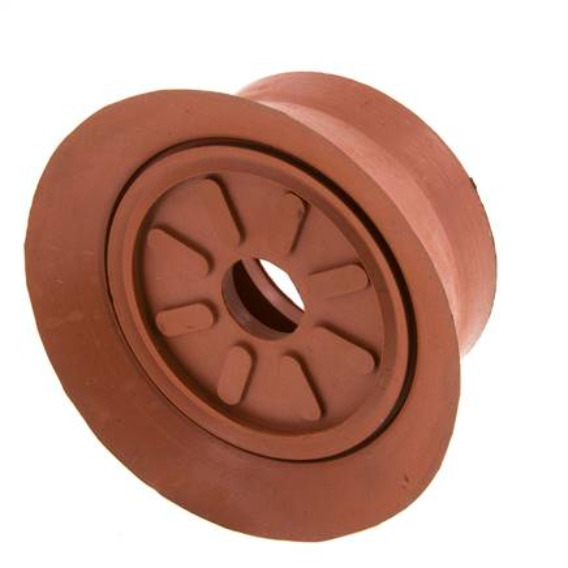 70mm Flat SBR Reddish brown Vacuum Suction Cup G 1/4 inch Female Stroke 6mm Thin Lips