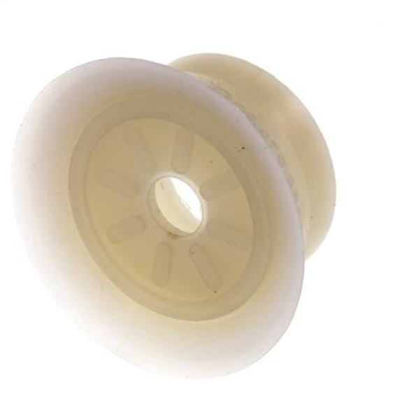 Ventosa Plana Silicona Transparente 70mm G 1/4 de pulgadas Hembra Recorrido 6mm con Labios finos