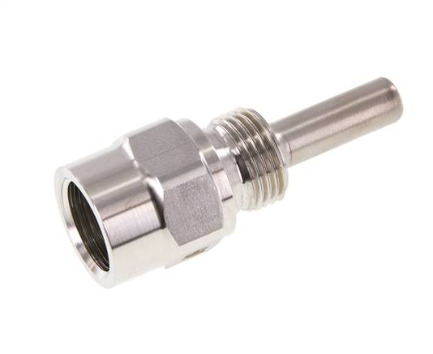 RVS G 1/2 Inch Thermowell voor 63mm Dompelbuis Max 600°C en 25 Bar