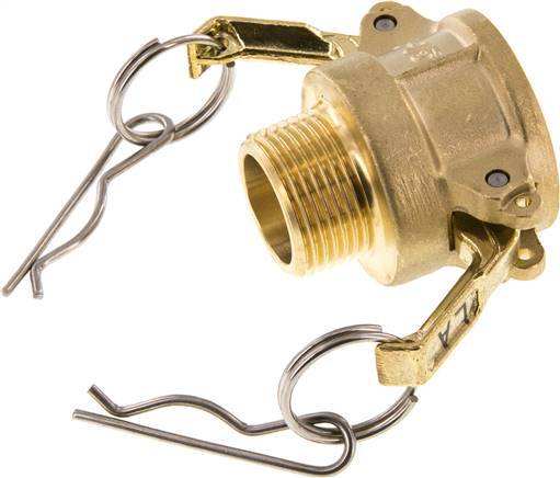 Camlock DN 20 (3/4'') Brass Coupling R 3/4'' Male Thread Type B MIL-C-27487