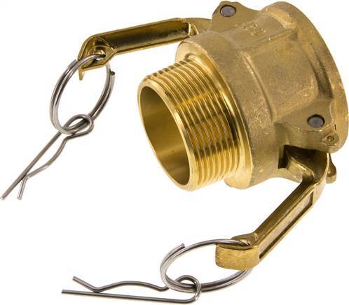 Acoplamiento de latón Camlock DN 40 (1 1/2'') R 1 1/2'' Rosca Macho Tipo B MIL-C-27487