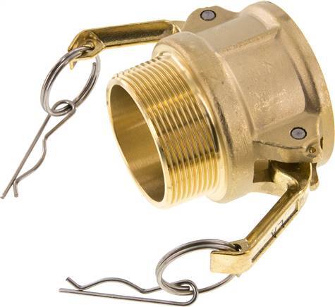 Camlock DN 50 (2'') Koppeling MessingR 2'' met buitendraad Type B MIL-C-27487