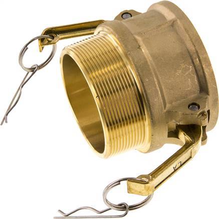 Camlock DN 75 (3'') Brass Coupling R 3'' Male Thread Type B MIL-C-27487