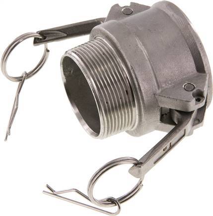 [F23MS] Camlock DN 50 (2'') Stainless Steel Coupling R 2'' Male Thread Type B MIL-C-27487