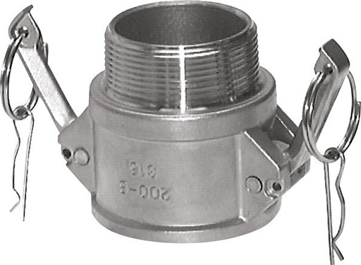 [F23MW] Camlock DN 120 (5'') Stainless Steel Coupling R 5'' Male Thread Type B MIL-C-27487