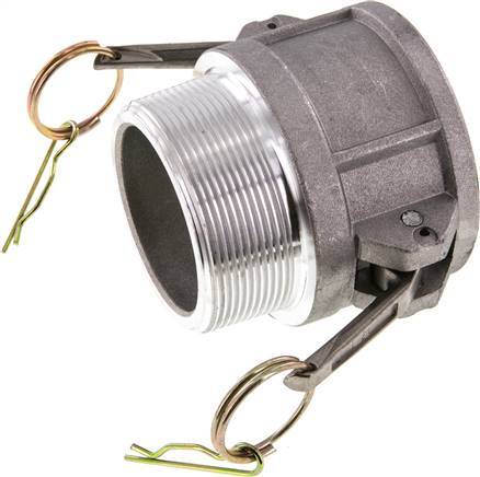 [F23NR] Camlock DN 60 (2 1/2'') Aluminium Coupling R 2 1/2'' Male Thread Type B MIL-C-27487