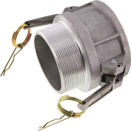 [F23NS] Camlock DN 75 (3'') Aluminium Coupling R 3'' Male Thread Type B MIL-C-27487