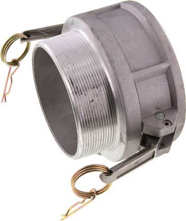 [F23NT] Camlock DN 90 (4'') Aluminium Coupling R 4'' Male Thread Type B MIL-C-27487