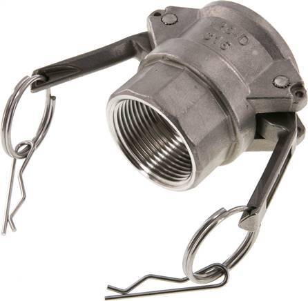 [F23PA] Camlock DN 32 (1 1/4'') Stainless Steel Coupling Rp 1 1/4'' Female Thread Type D MIL-C-27487