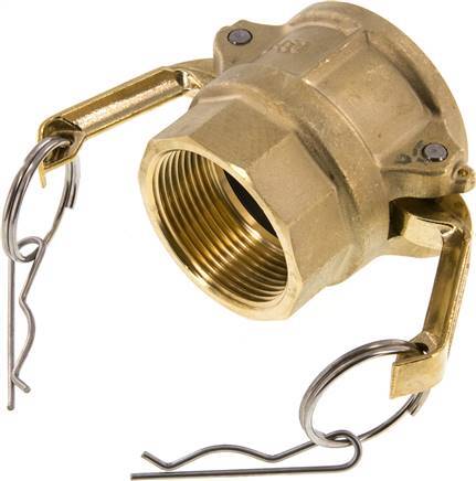 [F23PX] Raccord Camlock DN 40 (1 1/2'') en laiton Rp 1 1/2'' Filetage femelle Type D MIL-C-27487