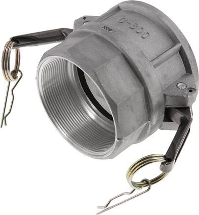 [F23QC] Camlock DN 75 (3'') Aluminium Coupling Rp 3'' Female Thread Type D MIL-C-27487