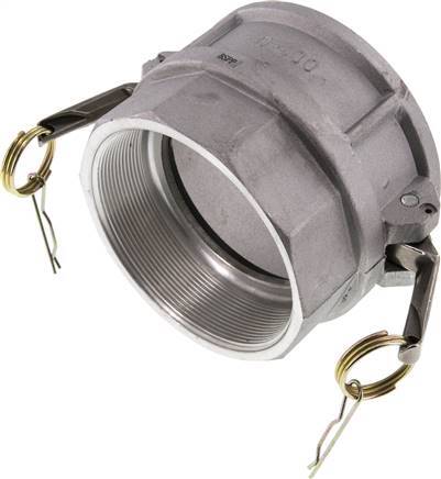 [F23QD] Acoplamiento de aluminio Camlock DN 90 (4'') Rp 4'' Rosca Hembra Tipo D MIL-C-27487