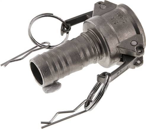 [F23QJ] Raccord Camlock DN 25 (1'') en acier inoxydable Pilier de tuyau (25 mm) Type C MIL-C-27487