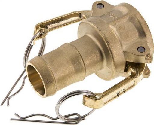 [F23R7] Camlock DN 32 (1 1/4'') Brass Coupling Hose Pillar (32 mm) Type C MIL-C-27487