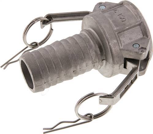 [F23RJ] Camlock DN 40 (1 1/2'') Koppeling Aluminium met slangpilaar (38 mm) Type C MIL-C-27487