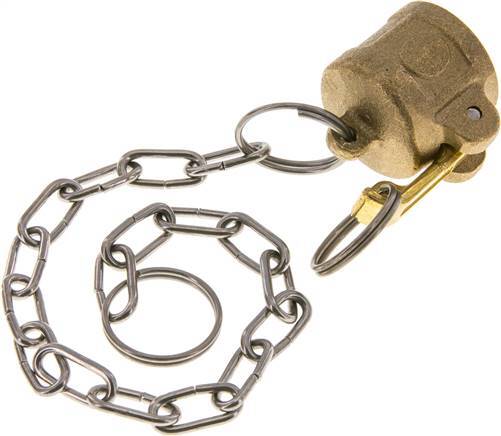 [F23SC] Camlock DN 15 (1/2'') Brass Coupling End Cap Type DC MIL-C-27487