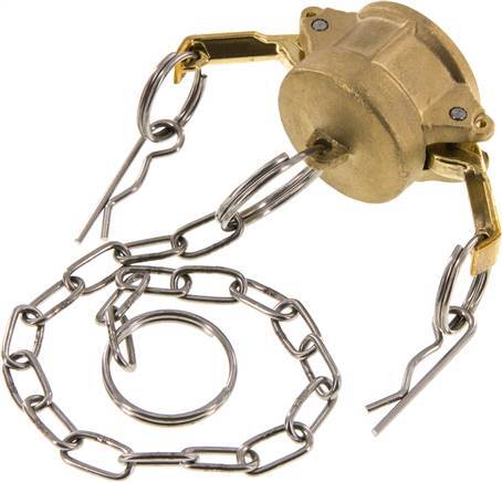 [F23SD] Camlock DN 20 (3/4'') Brass Coupling End Cap Type DC MIL-C-27487