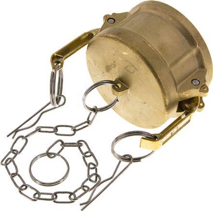 [F23SJ] Camlock DN 60 (2 1/2'') Brass Coupling End Cap Type DC MIL-C-27487