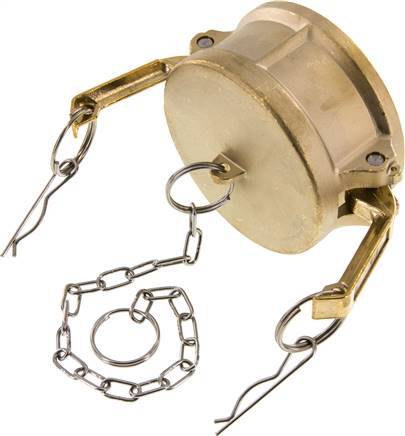 [F23SK] Camlock DN 75 (3'') Koppeling MessingEnd Cap Type DC MIL-C-27487