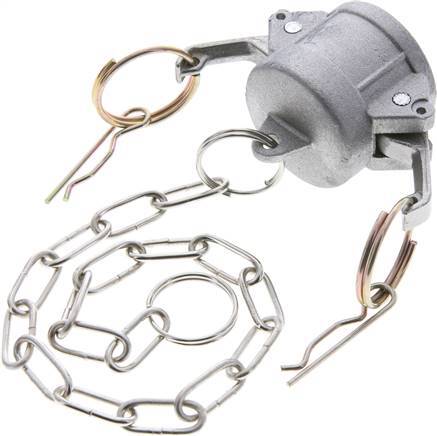 [F23SR] Camlock DN 25 (1'') Aluminium Coupling End Cap Type DC MIL-C-27487