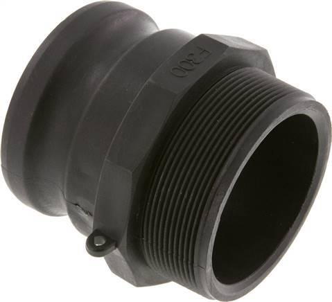 [F23TK] Camlock DN 75 (3'') Koppeling PolypropyleenR 3'' met buitendraad Type F MIL-C-27487