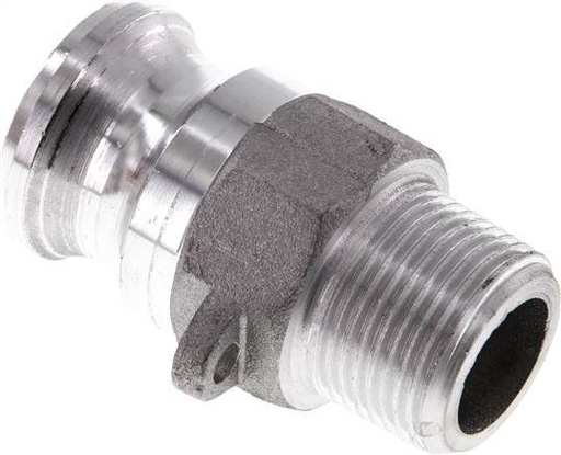 [F23TZ] Camlock DN 20 (3/4'') Aluminium Coupling R 3/4'' Male Thread Type F MIL-C-27487