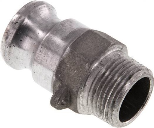 [F23U2] Camlock DN 25 (1'') Aluminium Coupling R 1'' Male Thread Type F MIL-C-27487