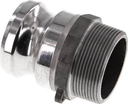 [F23U5] Camlock DN 50 (2'') Aluminium Coupling R 2'' Male Thread Type F MIL-C-27487
