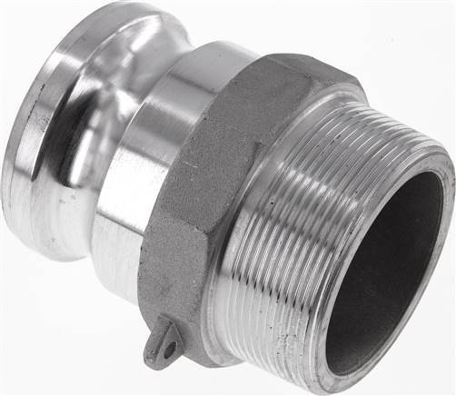 [F23U6] Acoplamiento de aluminio Camlock DN 60 (2 1/2'') R 2 1/2'' Rosca Macho Tipo F MIL-C-27487