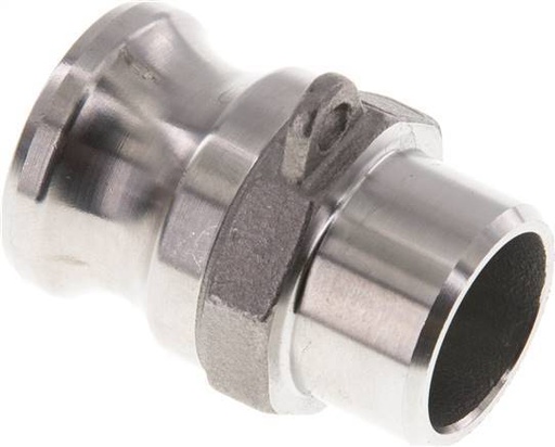 [F23UC] Acoplamiento de acero inoxidable Camlock DN 20 (3/4'') Extremo para soldar (26,9 mm) Tipo F (AS) MIL-C-27487