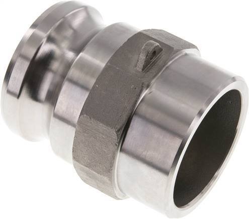 [F23UH] Raccord Camlock DN 60 (2 1/2'') en acier inoxydable à souder (76,1 mm) Type F (AS) MIL-C-27487