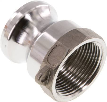 [F23UQ] Acoplamiento de acero inoxidable Camlock DN 32 (1 1/4'') Rp 1 1/4'' Rosca Hembra Tipo A MIL-C-27487