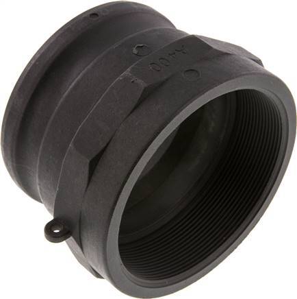 [F23V7] Acoplamiento de polipropileno Camlock DN 90 (4'') Rp 4'' Rosca Hembra Tipo A MIL-C-27487