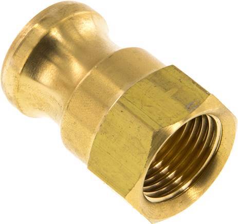 [F23V8] Camlock DN 15 (1/2'') Brass Coupling Rp 1/2'' Female Thread Type A MIL-C-27487
