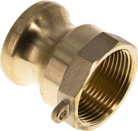 [F23VB] Camlock DN 32 (1 1/4'') Brass Coupling Rp 1 1/4'' Female Thread Type A MIL-C-27487
