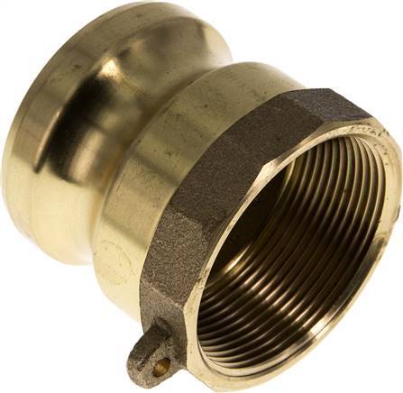 [F23VD] Camlock DN 50 (2'') Brass Coupling Rp 2'' Female Thread Type A MIL-C-27487