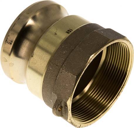 [F23VE] Acoplamiento de latón Camlock DN 60 (2 1/2'') Rp 2 1/2'' Rosca Hembra Tipo A MIL-C-27487