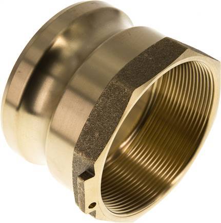 [F23VF] Camlock DN 75 (3'') Brass Coupling Rp 3'' Female Thread Type A MIL-C-27487