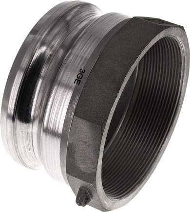 [F23VT] Camlock DN 90 (4'') Aluminium Coupling Rp 4'' Female Thread Type A MIL-C-27487