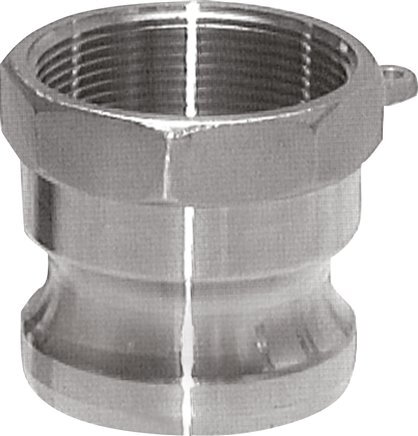 [F23VU] Camlock DN 120 (5'') Aluminium Coupling Rp 5'' Female Thread Type A MIL-C-27487